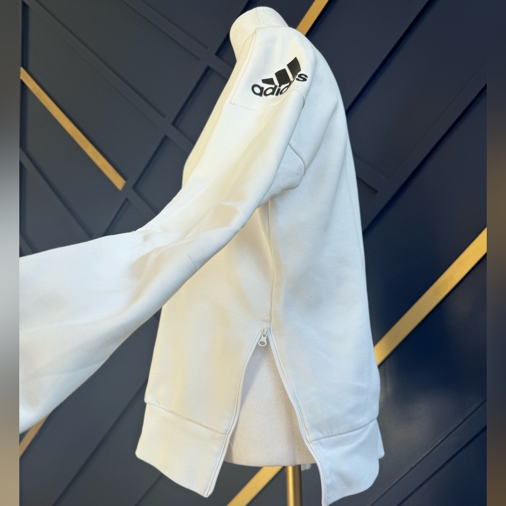 adidas crisp white crewneck sweater - Picture 4 of 8